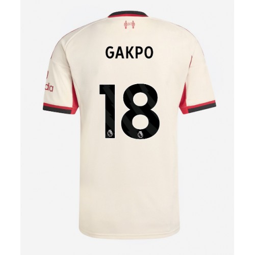 Stroje piłkarskie Liverpool Cody Gakpo #18 Koszulka Wyjazdowej 2025-26 Krótki Rękaw
